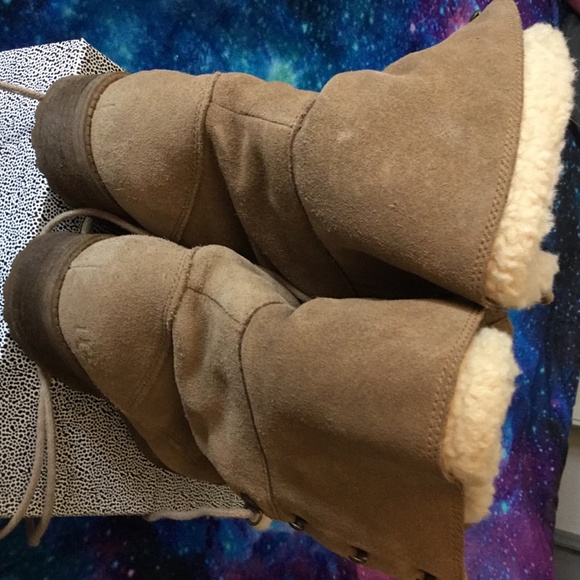 UGG AUSTRALIA Gradin Military Combat Boots Sz 8.5 - Picture 2 of 11